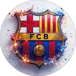 Opłatek tortowy 29 cm, FC Barcelona 1 szt.