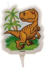 Świeczka Tort DINOZAUR Dino T-Rex Urodziny 7,5cm