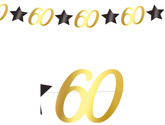 Girlanda Baner na 60 Urodziny Gwiazdki 300cm