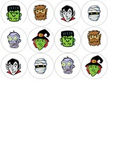 Muffiny na babeczki, Halloween 1 kpl.