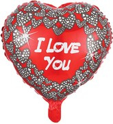 Balon foliowy Serce I Love you, 18cali 1szt.