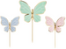 Toppery na tort Motylki, 9 x 6.5 cm 9szt.