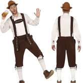 Kostium Strój Bawarczyk OKTOBERFEST Spodnie, M