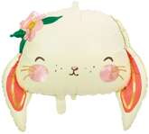 Balon foliowy Królik, 65x55 cm, mix