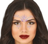 Naklejki Biżuteria Kryształki Różowe Ozdoba Twarz