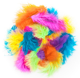 PIÓRKA Dekoracyjne Ozdobne KOLOROWE 5-12cm 10g