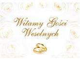 Plakat weselny Witamy Gości Weselnych 58x40cm 1szt