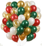 Zestaw Balonów Świątecznych Mix 50szt.