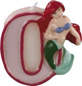 Świeczka na tort Princess Fantassy, cyferka "0"