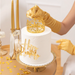 Dekoracja Ozdoba na Tort Ciasto ZŁOTA KORONA 10cm