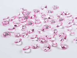 Diamentowe konfetti, j. różowy, 12mm, 1op.