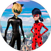 Opłatek tortowy 20 cm, Miraculum 1 szt.