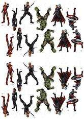 Figurki na babeczki, Avengers 1 kpl.