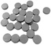 Magnesy Czarne Okrągłe Dekoracyjne 10x3mm 26szt