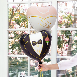 Balon Foliowy Serce Panna Młoda Ślub Wesele 45cm