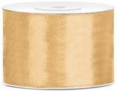 Tasiemka satynowa, jasny miodowy, 50mm/25m