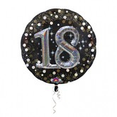 Balon foliowy na 18 urodziny Srebrny 81 cm 1 szt.