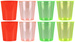 Kolorowe Kieliszki Wielokrotnego Użytku 30ml 8szt