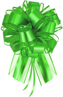 Kokarda Ściągana Prezentowa ZIELONA Urodziny 20cm