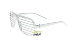 Okulary karnawałowe "Żaluzje Chrom", 1 szt