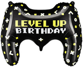 Balon Foliowy LEVEL UP BIRTHDAY Kontroler 72x52cm