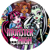 Opłatek tortowy 14 cm, 1 szt. Monster High