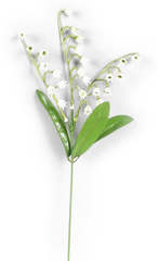 Konwalia gałązka, sztuczna, 33cm, 1 szt.