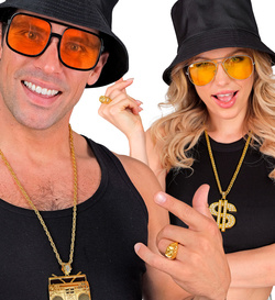 Złoty SYGNET Pierścień Gangster Raper Szejk Bogacz