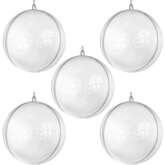 Bombka akrylowa, średnica 8cm, 5szt.