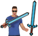 Dmuchany Diamentowy MIECZ Gra PIXELE Piksele 90cm