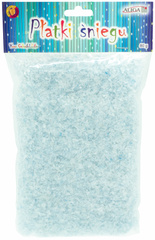 Sztuczny Śnieg Dekoracyjny Sypki Błękitny 80g