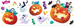 Naklejki na Ścianę Dekoracja Halloween Dynie 70x25