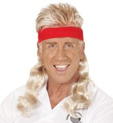 Peruka z Opaską Kręcone Blond Włosy Disco Lata 80