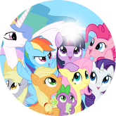 Opłatek tortowy 14 cm, 1 szt. My Little Pony