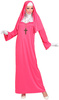 Kostium Strój Różowa ZAKONNICA Habit Karnawał, XS