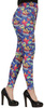 Spodnie LEGGINSY Kolorowe Disco LATA 90, M