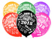 Balony sylwestrowe "2018", 5 szt