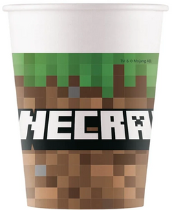 Zestaw Talerzyki Serwetki Kubeczki MINECRAFT