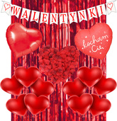 Zestaw Walentynki, Balony, Kurtyna, Baner