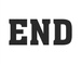 Naklejki na buty The end 2 szt.