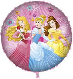 Balon Foliowy Dinsey Princess KSIĘŻNICZKI 45cm