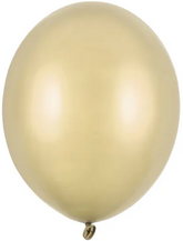 Balony St. 30cm (14") Metallic Cold Gold, 100szt.