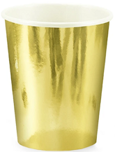 Kubeczki złote,250ml, 6 szt.