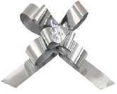 Wstążki ściągane kokardki 1cm, 50szt. srebrne