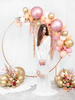 Balon okrągły Glossy 60 cm, różowe złoto 1 szt.