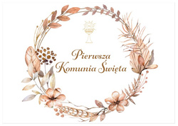 Plakat na komunie BOHO 61cm x 43 cm 1 szt.