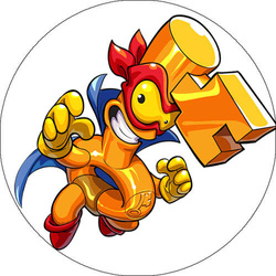 Opłatek tortowy 29 cm, Super Zings 1 szt.