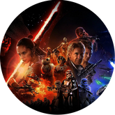 Opłatek tortowy 29 cm, Star Wars 1 szt.