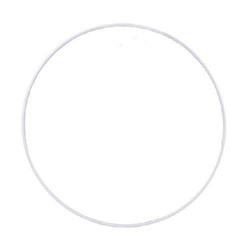 Koło metalowe 10 cm , białe , 1 szt.