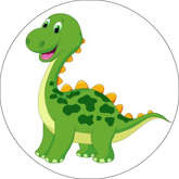 Opłatek tortowy 14 cm Dinozaury 1 szt.